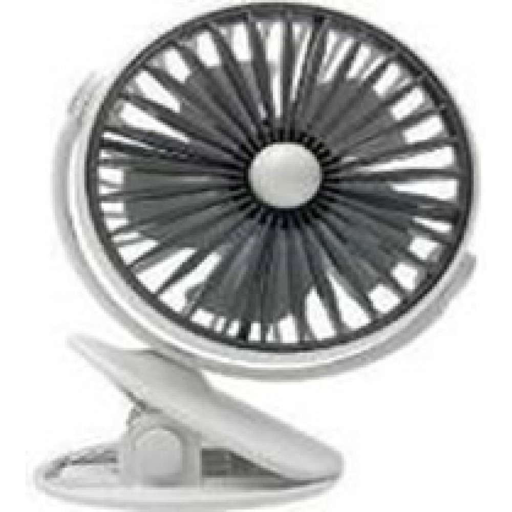 Lucky Baby FAN W/LIGHT, 3 SPEED 360° ROTATE 
Material : ABS, Battery: 500m1, USB
Size: 12.2x8.3x13.5cm White
白