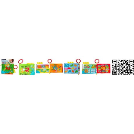 Lucky Baby Smartee™ Teether Cloth Book (ADD OPP BAG) 