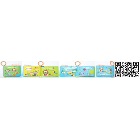 Lucky Baby Smartee™ Teether Cloth Book (Digital Print) (ADD OPP BAG) 