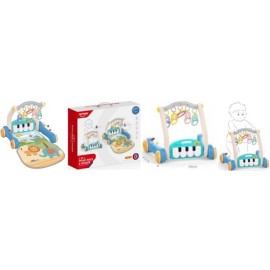 Lucky Baby 2iIn 1  Piano Rack Cum Walker-Blue 