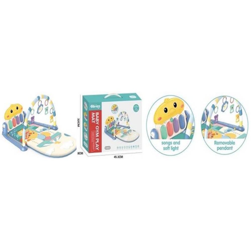 Lucky Baby Baby Gym Play Mat Duck Piano-Blue 