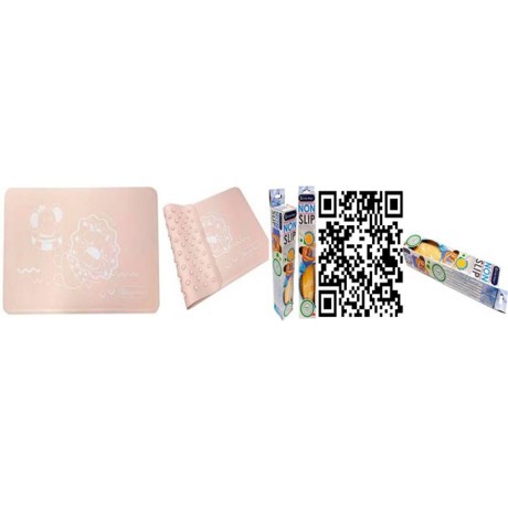 Lucky Baby Printed Rubber Bath Mat one color printed 58*34CM PINK
