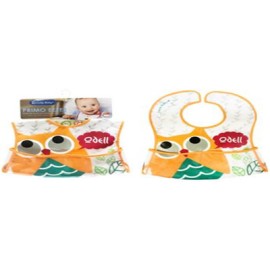 Lucky Baby PRIMO EEZEE™ CLEAN BIB -Owl(W/VELCRO CRUMB CATCHER POCKET) Owl