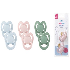 Baby Nova Soother, Latex, Orthodontic, without Ring, 6-18M (Made in Germany)