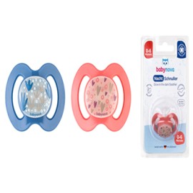 Baby Nova 1 piece Glow in the dark Soother, orthodontic, without ring, size 6 - 18 m.  (Made in Germany)