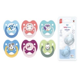 Baby Nova Soother, silicone, orthodontic, with ring, size 18+ m. (Made in Germany)