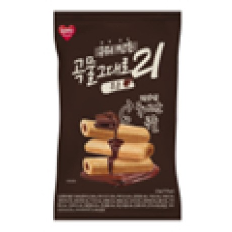 KEMY Premium Baked Grain Crispy Roll 21 (Chocolate) 150g10g x 15 Sticks /pack