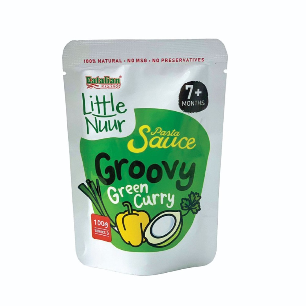Little Nuur Baby Sauce 7m+ - Groovy Green Curry Little Nuur Baby Sauce 7m+ - Groovy Green Curry