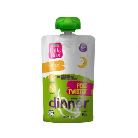 Little Nuur 6m+ TGO Dinner Peas Twister Ready To Eat