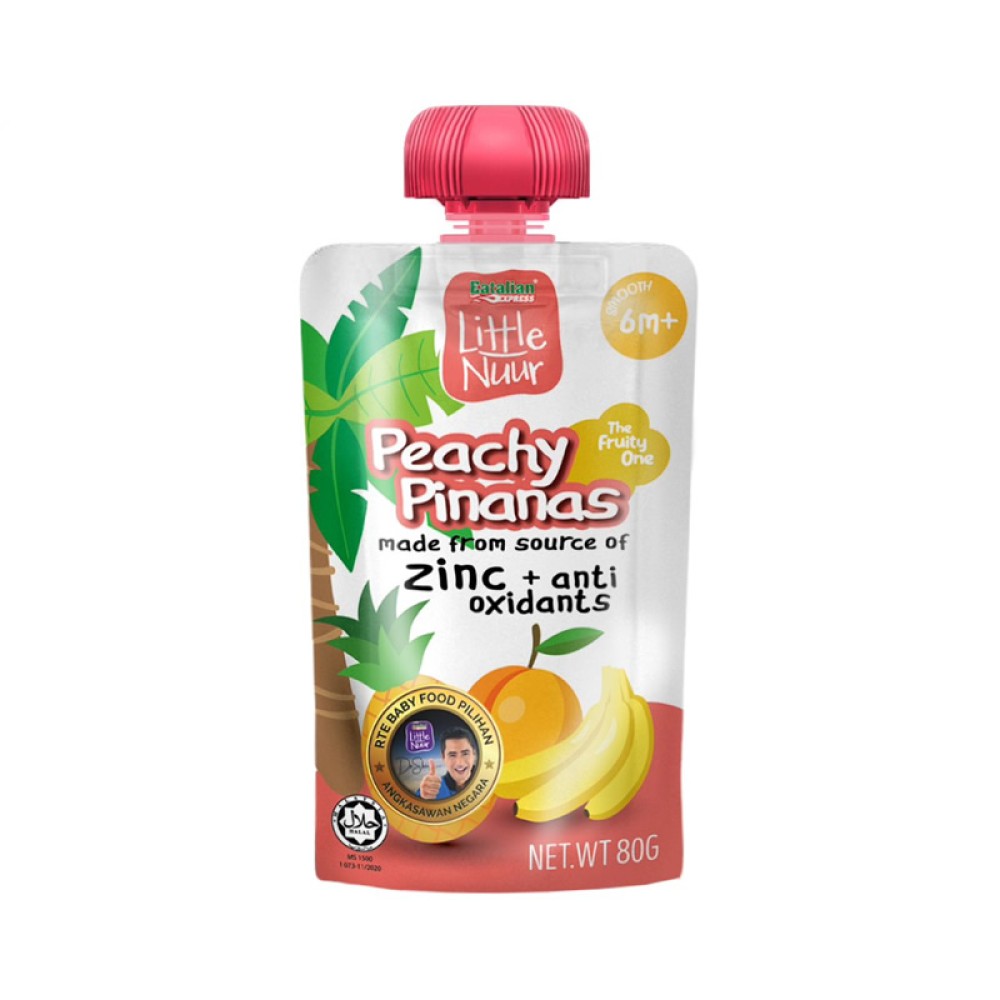 Little Nuur 6m+ Peachy Pinanas Ready To Eat