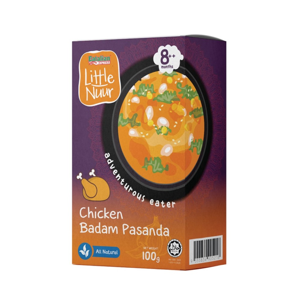 Little Nuur Lauk Baby 8m+ Chicken Badam Pasanda Ready To Eat