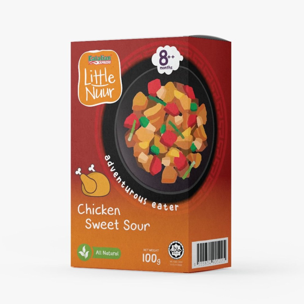 Little Nuur Lauk Baby 8m+ Chicken Sweet Sour Ready To Eat