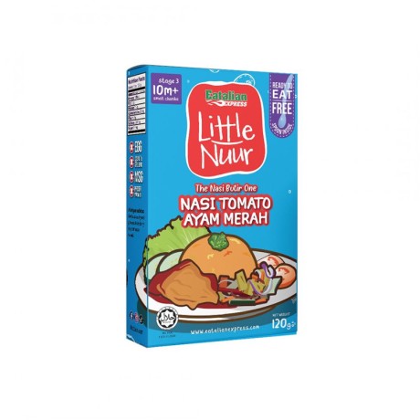Little Nuur 10m+ Nasi Tomato Ayam Merah Ready To Eat