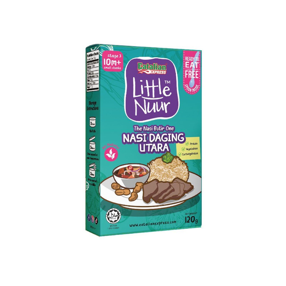 Little Nuur 10m+ Nasi Daging Utara Ready To Eat