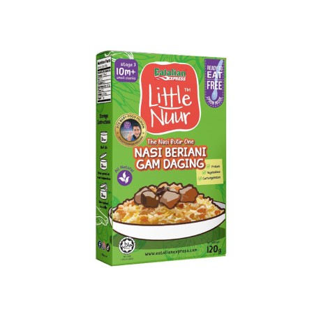 Little Nuur 10m+ Nasi Beriani Gam Daging Ready To Eat