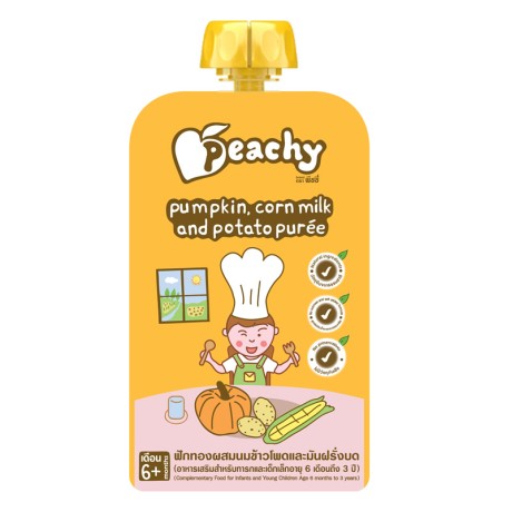 Peachy Pumpkin Corn milk and Potato