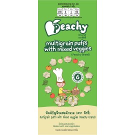 Peachy Multigrain puffs with mixed veggies