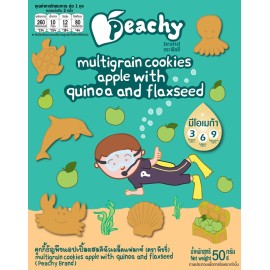 Peachy Multigrain cookies apple with quinoa and flaxseed