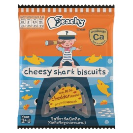 Peachy Cheesy shark biscuits