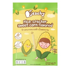 Peachy Rice cracker sweet corn flavored