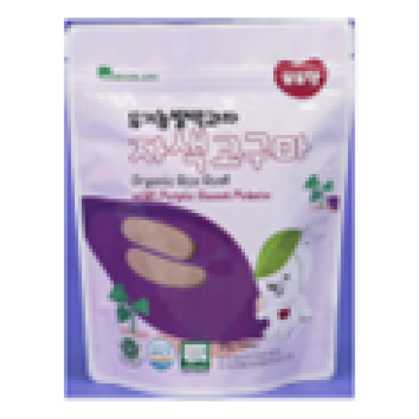 DDODDOMAM  Organic Rice Rusk - Purple Sweet Potato 20g/ pack