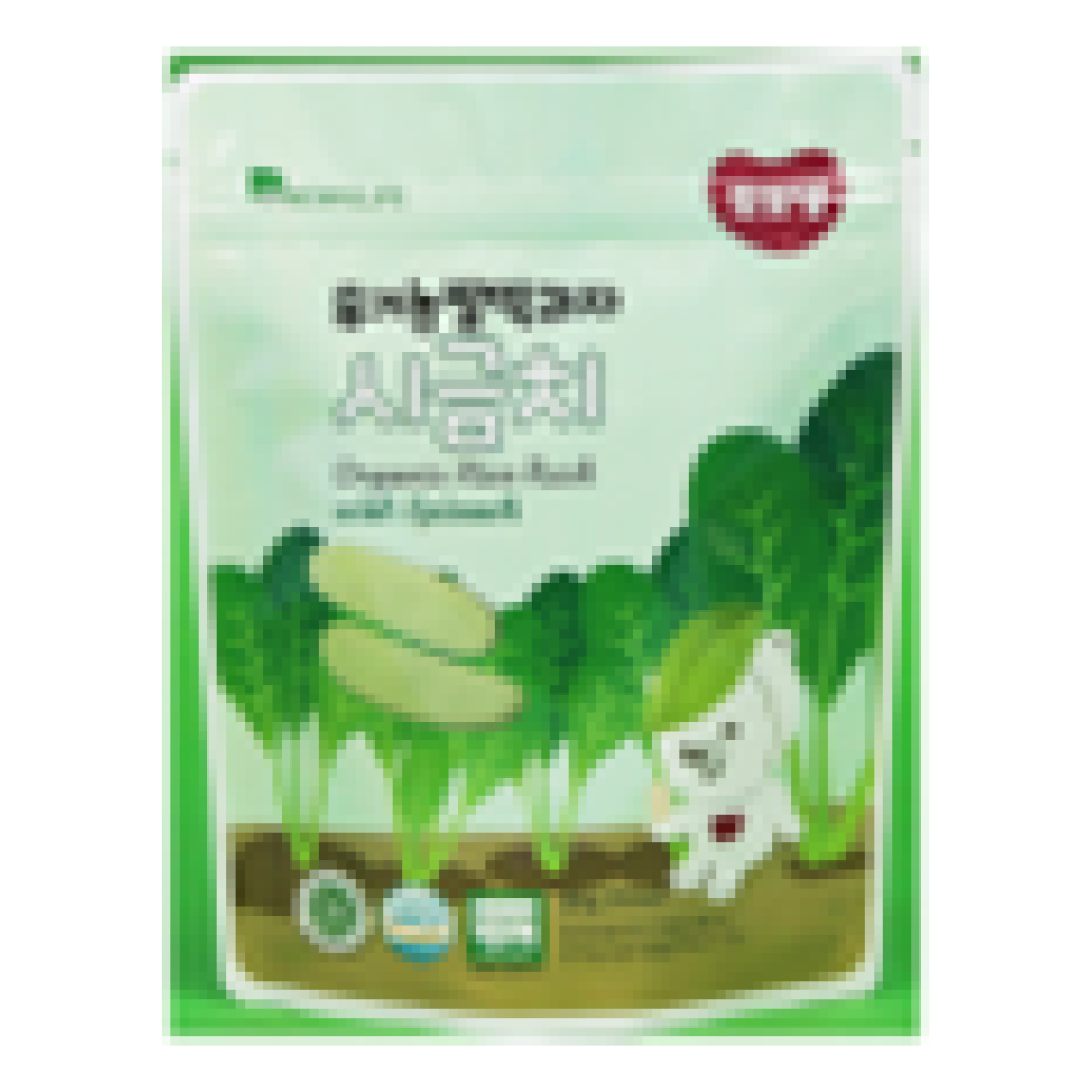 DDODDOMAM Organic Rice Rusk - Spinach 20g/ pack