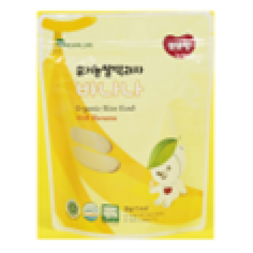 DDODDOMAM Organic Rice Rusk - Banana 20g/ pack
