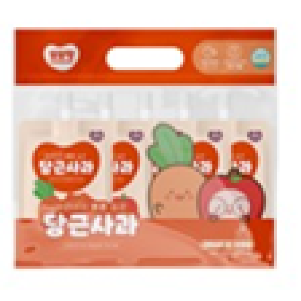 DDODDOMAM Carrot & Apple Juice  Set of 5 pouches (80ml /pouch)