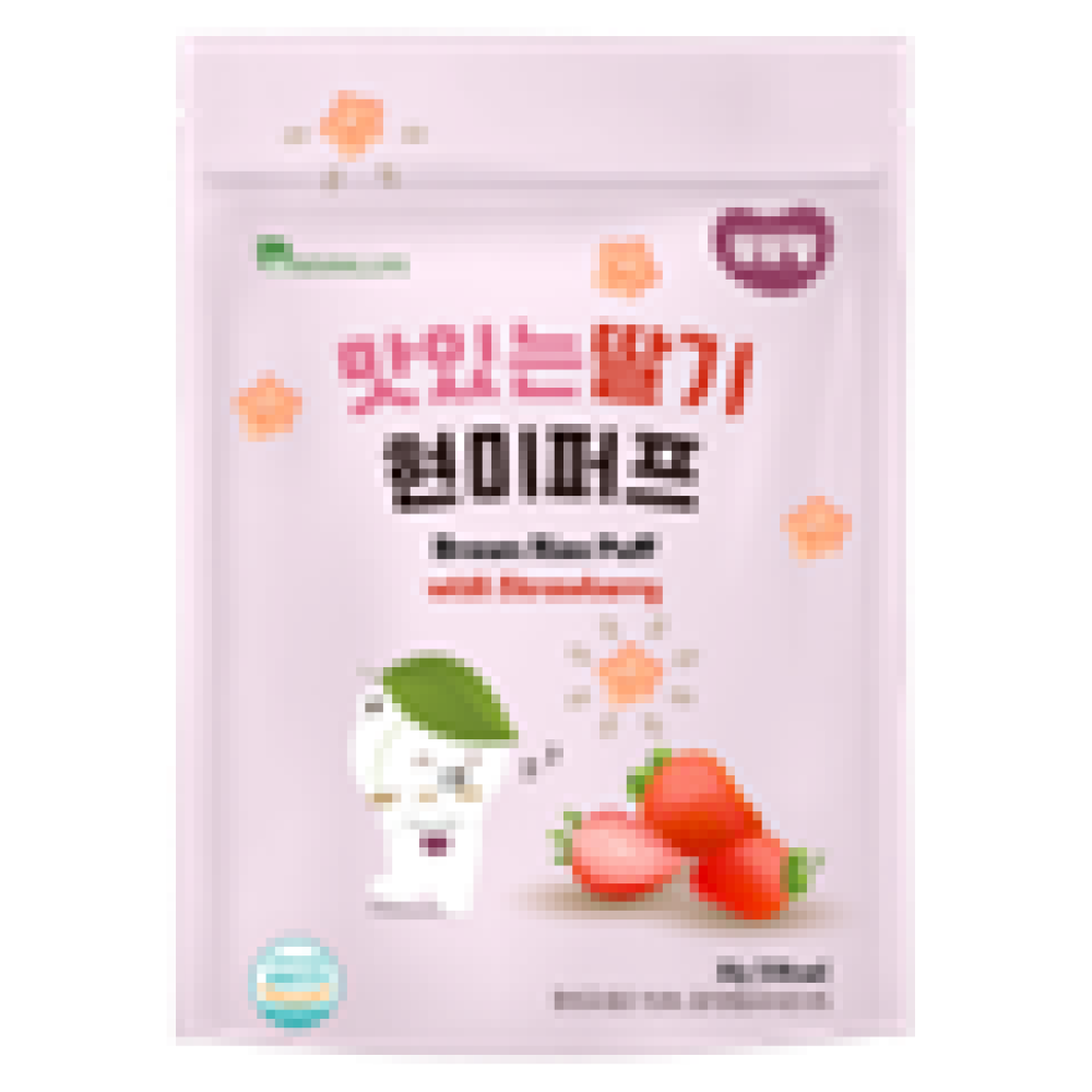 DDODDOMAM Brown Rice Puff - Strawberry 30g/ pack
