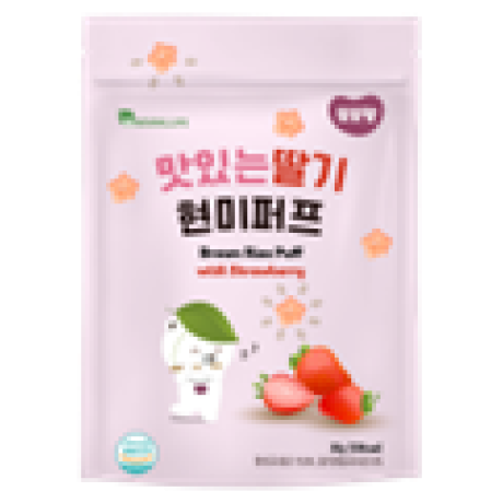 DDODDOMAM Brown Rice Puff - Strawberry 30g/ pack