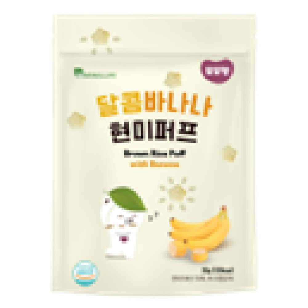 DDODDOMAM Brown Rice Puff - Banana 30g/ pack