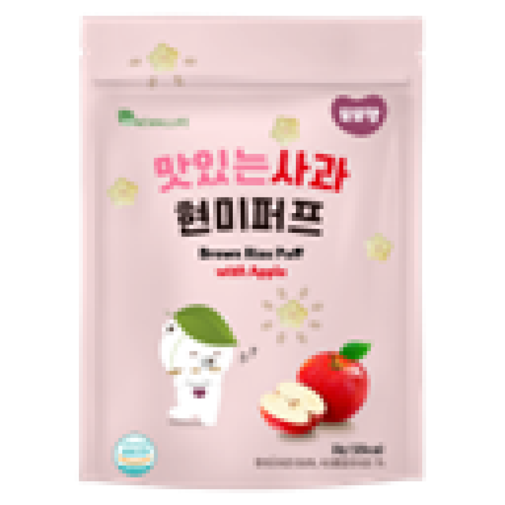DDODDOMAM Brown Rice Puff - Apple 30g/ pack