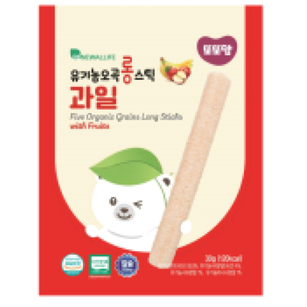 DDODDOMAM Five Organic Grains Long Stick - Fruits 30g/ pack